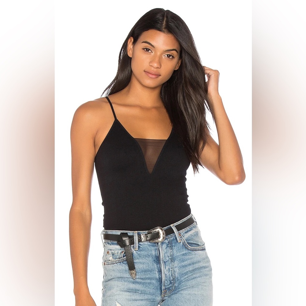 Free‎ People Intimately Come Around Cami Tank Top in Black